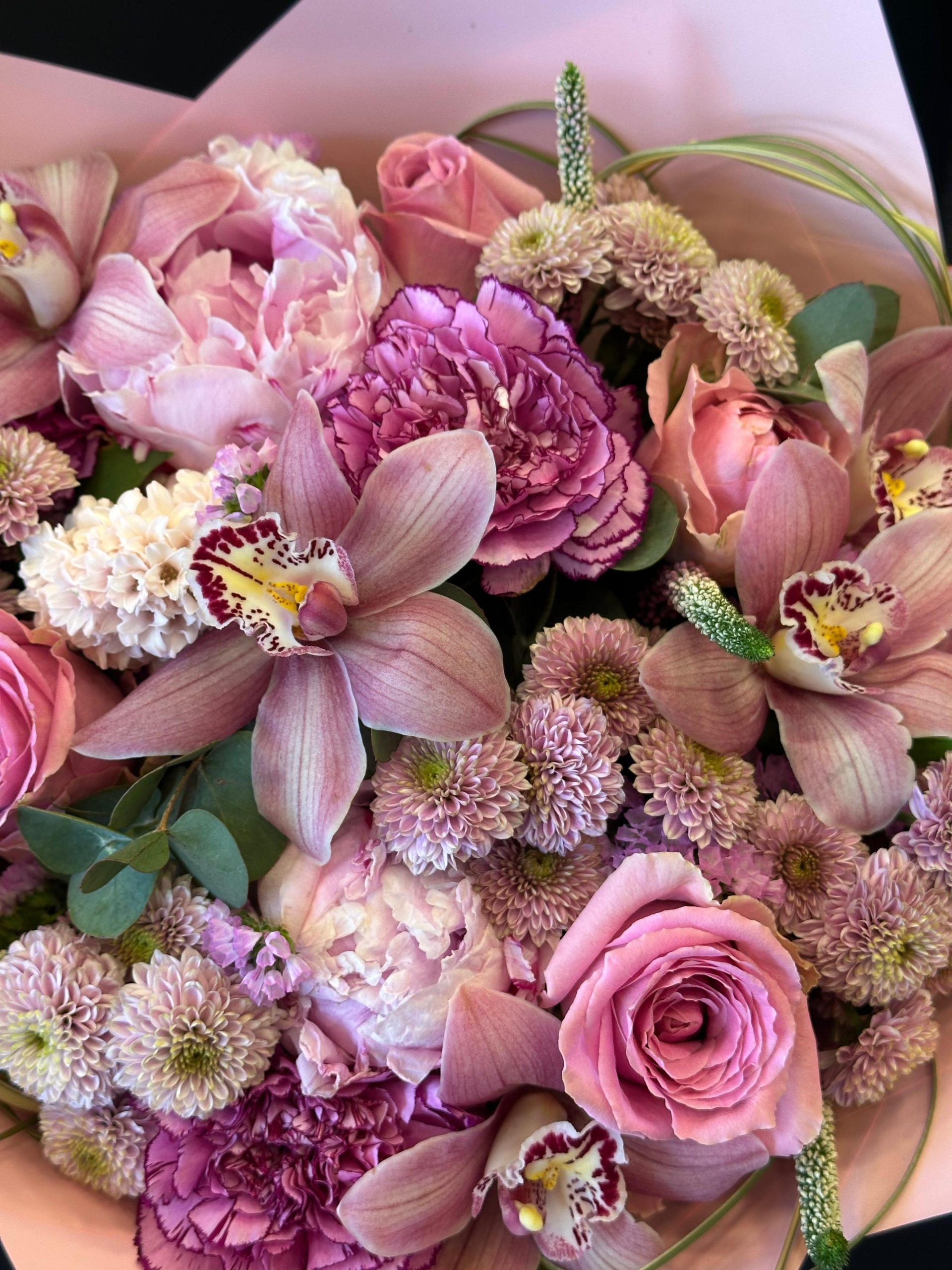Pink Velvet Orchid Bouquet